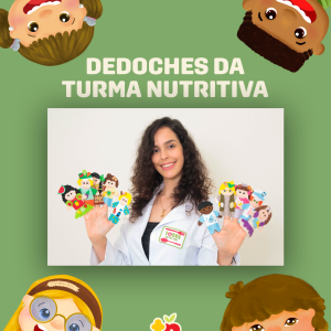 Kit com 5 Dedoches – Turma Nutritiva